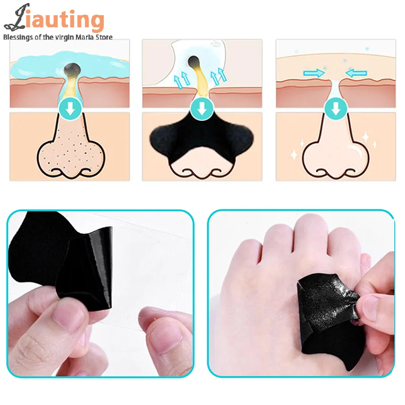 5/15/25/50 Pcs Carbone di Bambù Rimozione di Comedone Naso Poro Strisce Pulizia Profonda Dei Pori Pulito Acne Naso Cura Maschera Patch Pelle Liscia