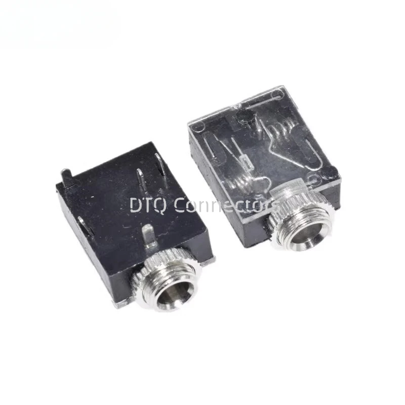 10PCS PJ324 5 Pin 3.5mm Stereo Audio Jack Socket PCB Panel Mount for Headphone With Nut PJ-324M image 2