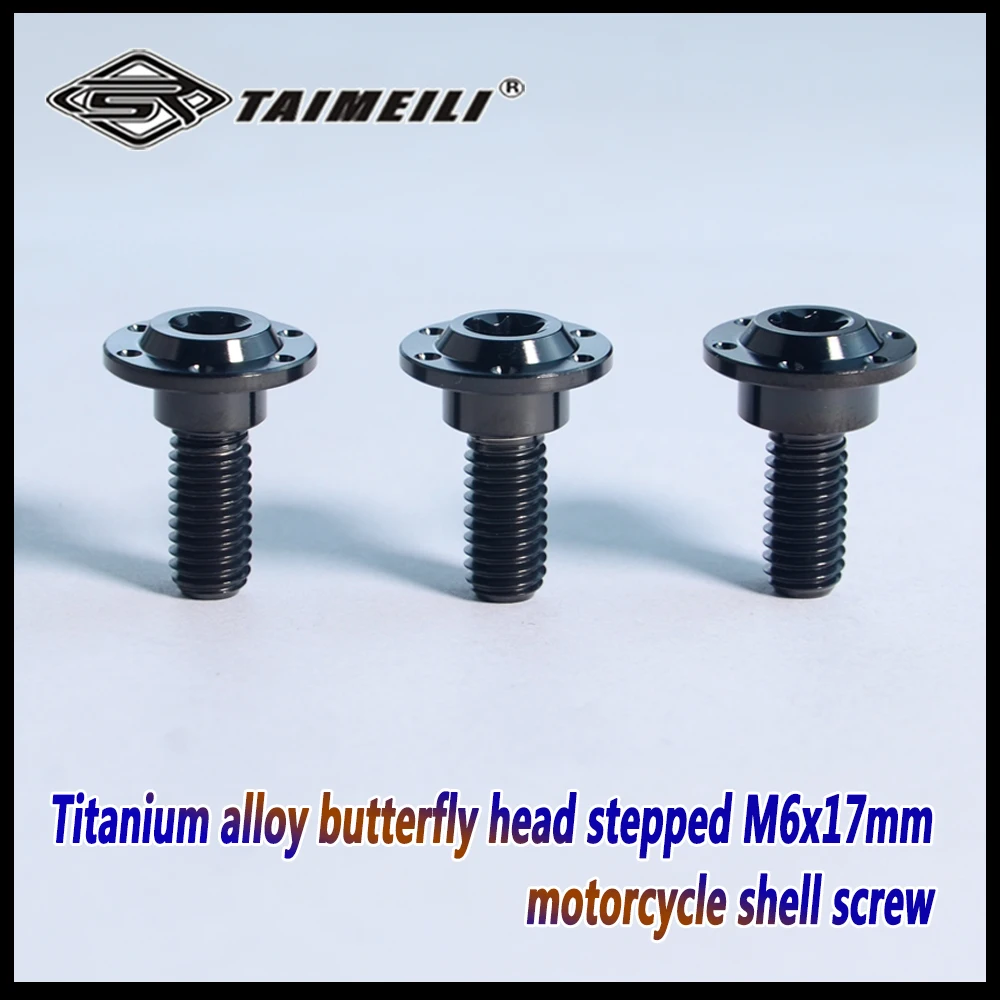 TAIMEILI Titanium alloy Butterfly head Ladder type m6x17mm motorcycle shell Screws/2PCS/4PCS
