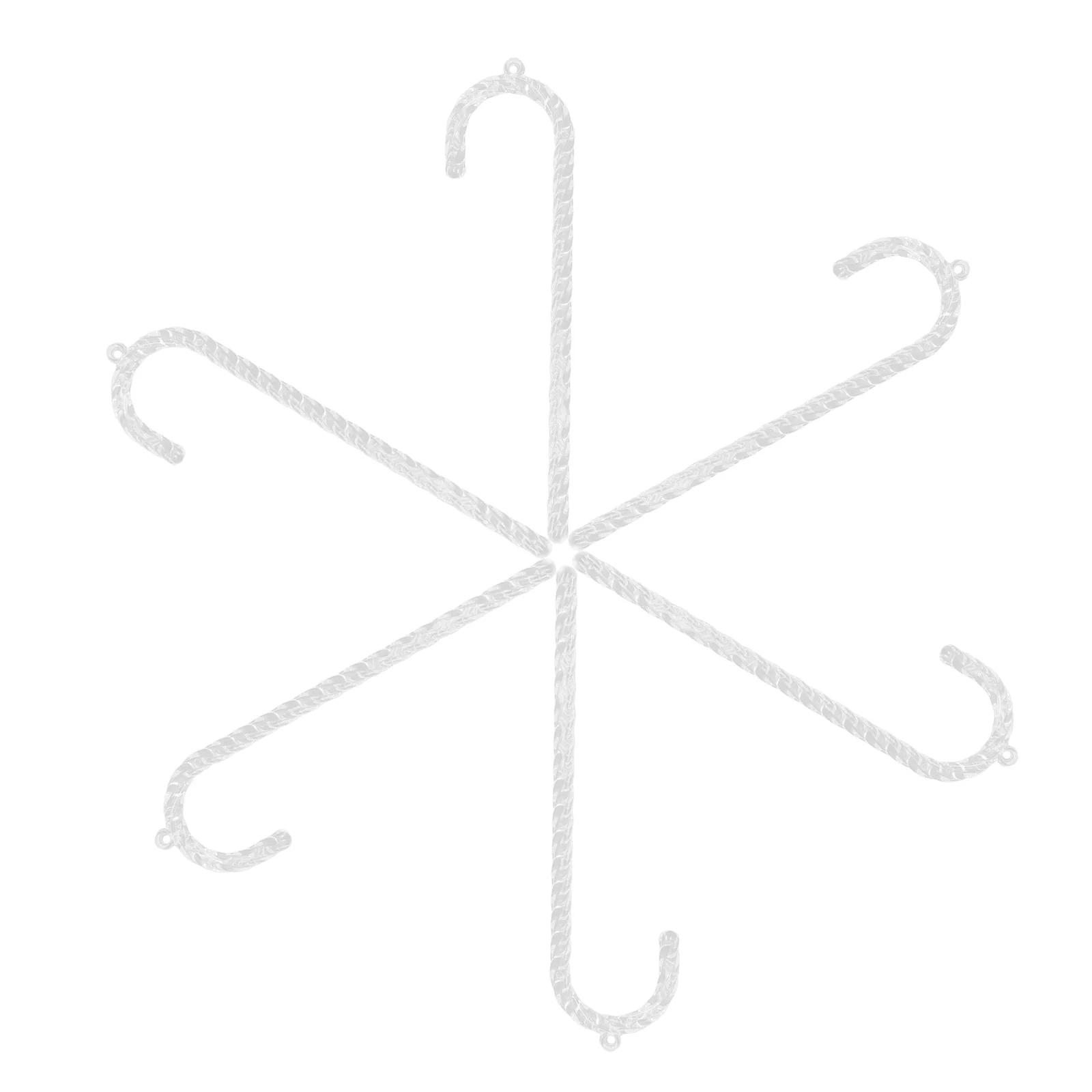 

36pcs Crystal Candy Cane Ornaments Clear Acrylic Hanging Decor For Christmas Tree Xmas Party Home Window Decorations