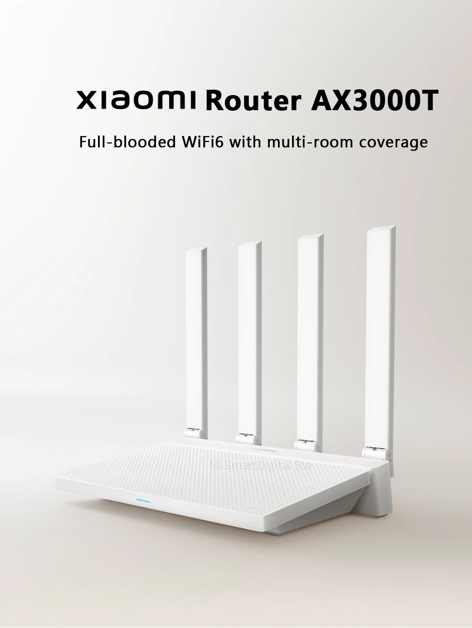Xiaomi Router AX3000T Mesh WiFi6 2.4GHz 5GHz 3000Mbs 256MB Dual