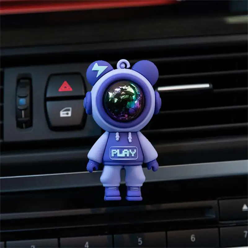 Car Air Outlet Perfume Clips Cartoon Astronaut Air-Conditioning Outlets Aromatherapy Clip Interior Accessories Air-Freshener