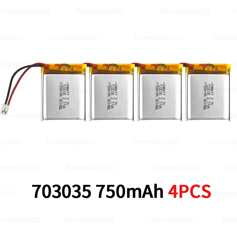 703035 3.7V 750mAh Li-Polymer Battery for Speaker MP5 GPS
