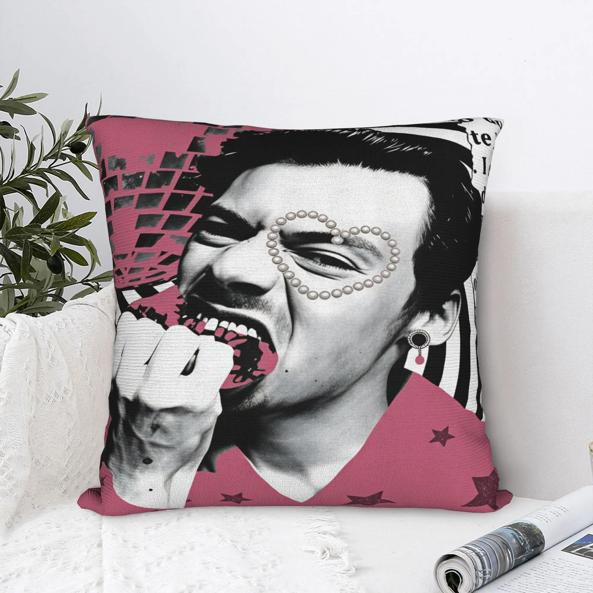 Harrys S-Styles Kiss Al the Time Pillow Case  Custom Pillow Cover For Living Room Bed Chair Fashion Pillowcases