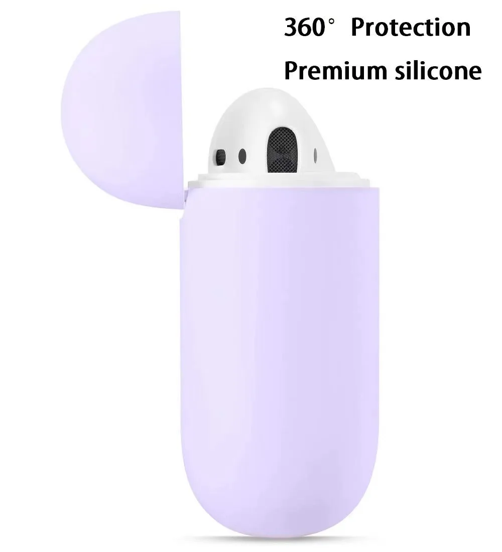 Soft Silicone Anti-fall Cases For Apple Earphone Airpods 1st 2nd Case Wireless Earphone Cover For AirPods 2 1 Cover Accessories