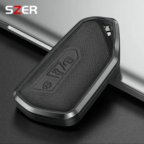 Metal Leather Car Key Case Cover Shell For Volkswagen VW Golf 8 MK8 ID-4 ID-6 For Skoda Octavia A8 For Seat Leon FR MK4 Cupra 6 best sales vw id key case - №4