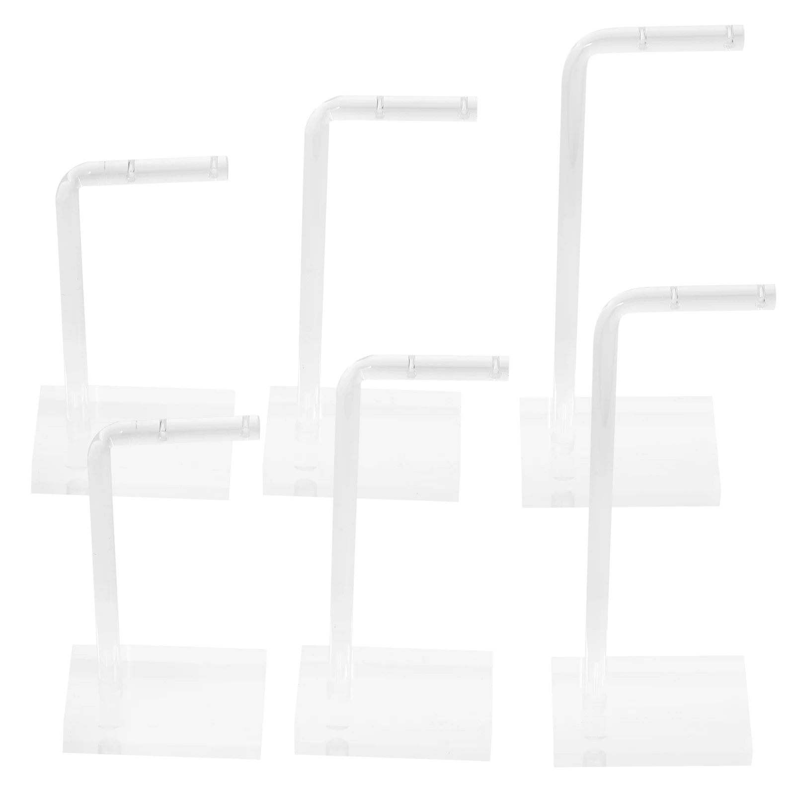 

6pcs Earring Display Stand Organizer Holder Rack For Ear Studs Jewelry Retail Store Home Durable Acrylic Storage Rack Counter