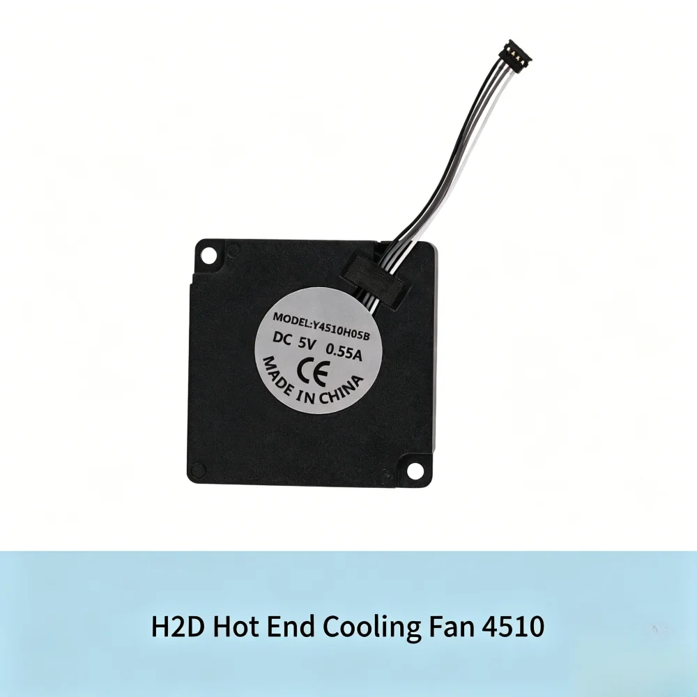 Hot End Fan 4510 45x45x10mm for For 3d Printer Dual Ball Bearing 8500 RPM Black High Air Volume 4.2 CFM Compact Cooling Fan