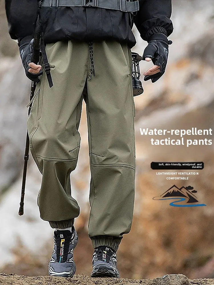 

Men's Casual Pants Loose Trousers Autumn Winter Faion Workwear Trousers Youthful Elastic Waist Cargo Pants