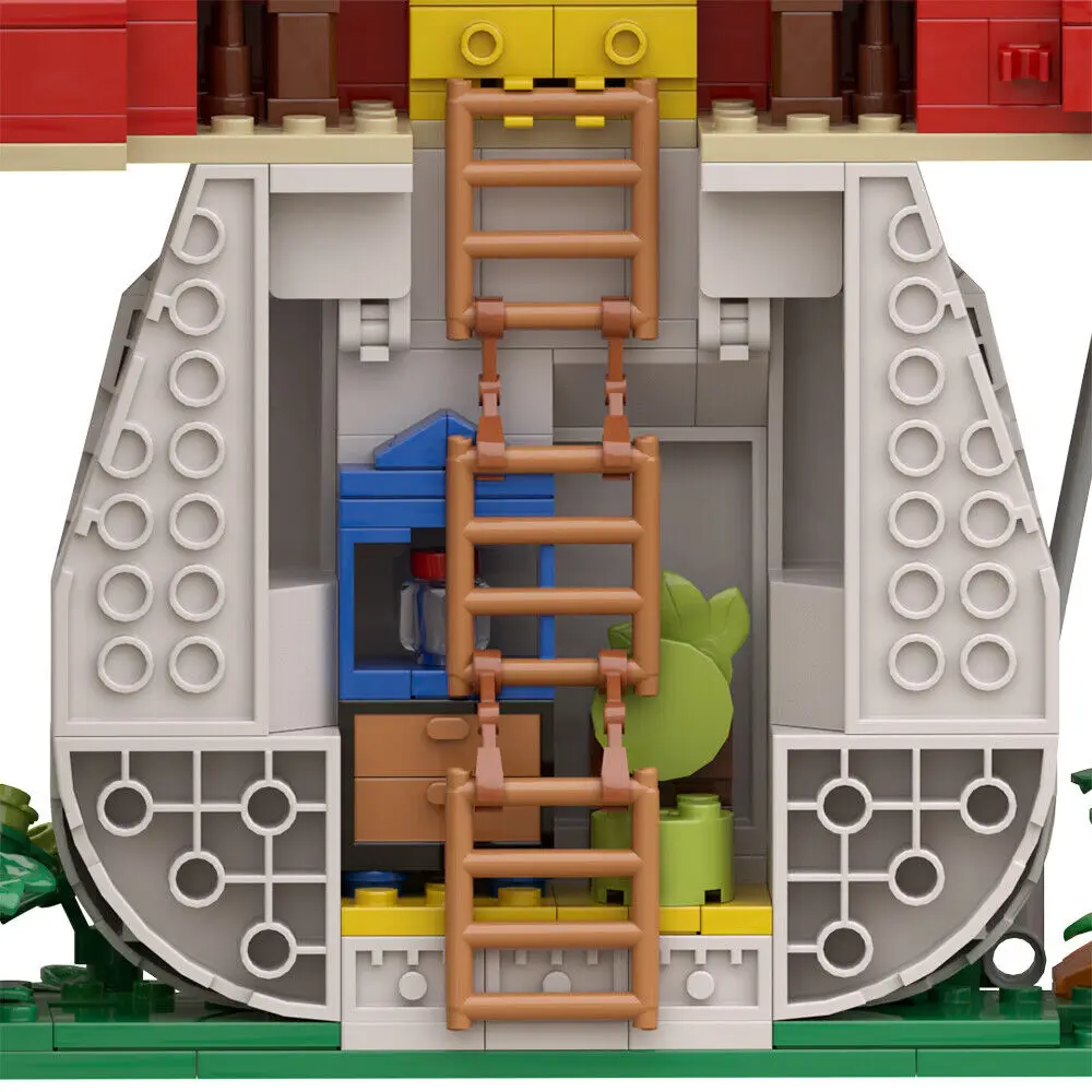 Pilzhaus Modell 1048 Stück Baukasten für Kinder und Erwachsene moc bauen