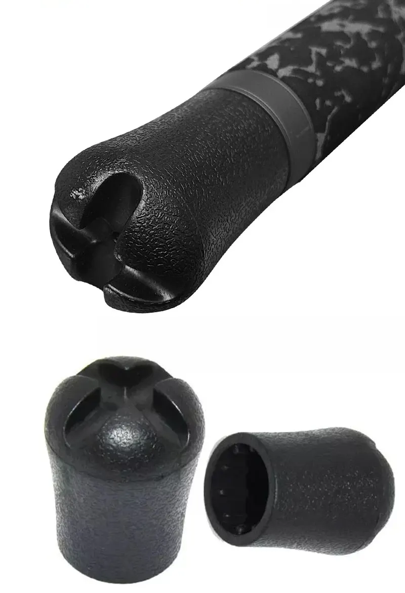 TAKEDO TN05 PVC Gimbal Cap Abdeckungen Butt Cap 27 # 2 Stück weiche Endkappe 13,2–22 mm Angelrute langlebiger Schutz Gebäude Reparaturen Tackle – Detail 3