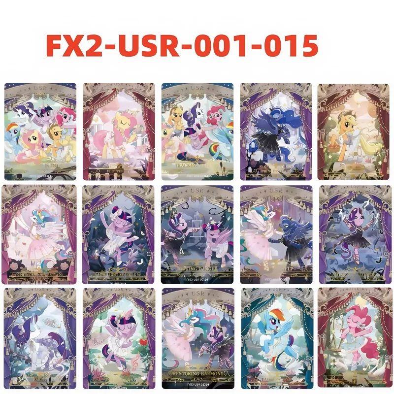KAYOU-tarjeta de My Little Pony, bolsa estrellada serie 2, bonita princesa BP AR UR USR, personaje de Anime, tarjeta de colección rara, juguetes, regalos