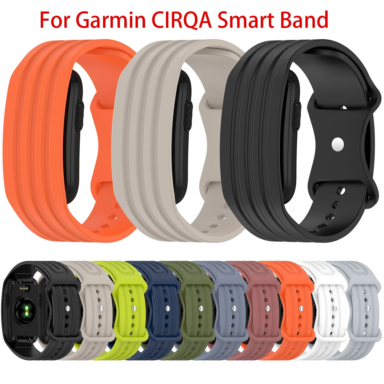 Integrated Strap For Garmin CIRQA Smart Band Silicone Quick Release Watchband Bracelet For Garmin CIRQA Wristband Replacement