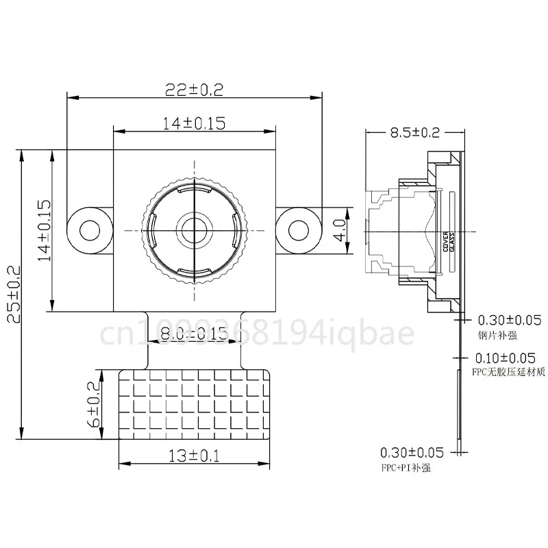 Premium 2K Color MIPI Camera Module with 5MP IMX335 Wide-Angle Night Vision, Starry Night Mode, and Facial Recognition