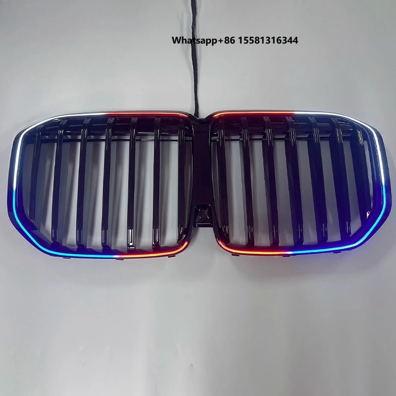 Seven-color LED lighting grille for the front grille of 2019 - 2025 models of  X5, X7, G05 and G07 vehicles