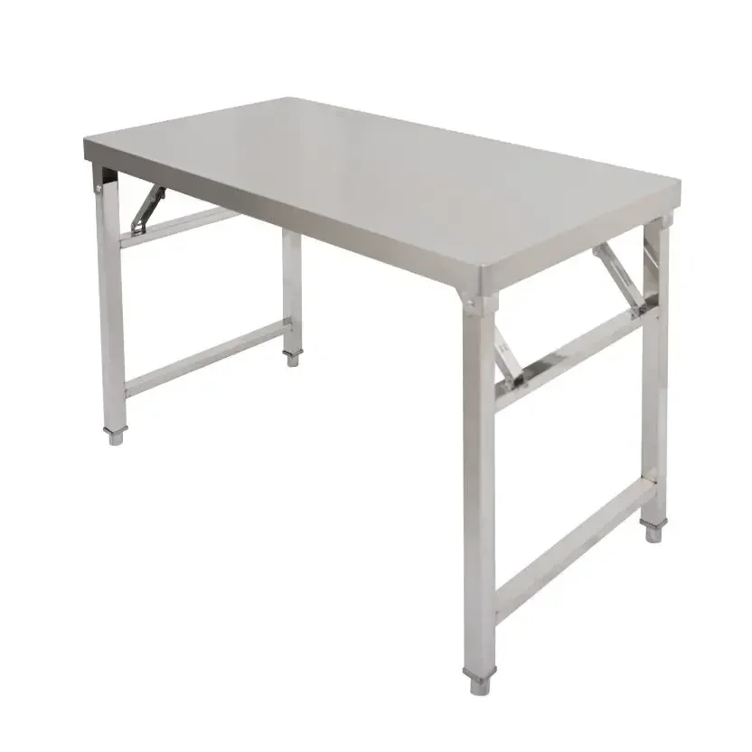 

foldable commercial stainless steel kitchen work tables have items in stock