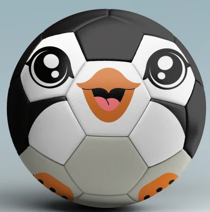 펭귄 축구 TPU 만화 귀여운 어린이 초등 및 중등 학교 훈련 특수 축구