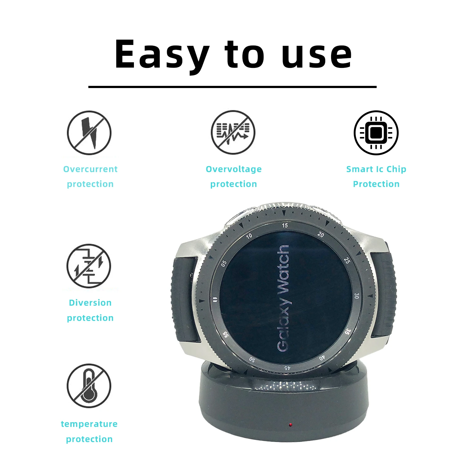 For Samsung Galaxy watch SM-R800 SM-R810 SM-R815 (not for active watches) Smartwatch Charger Replacement Charging Base Cable