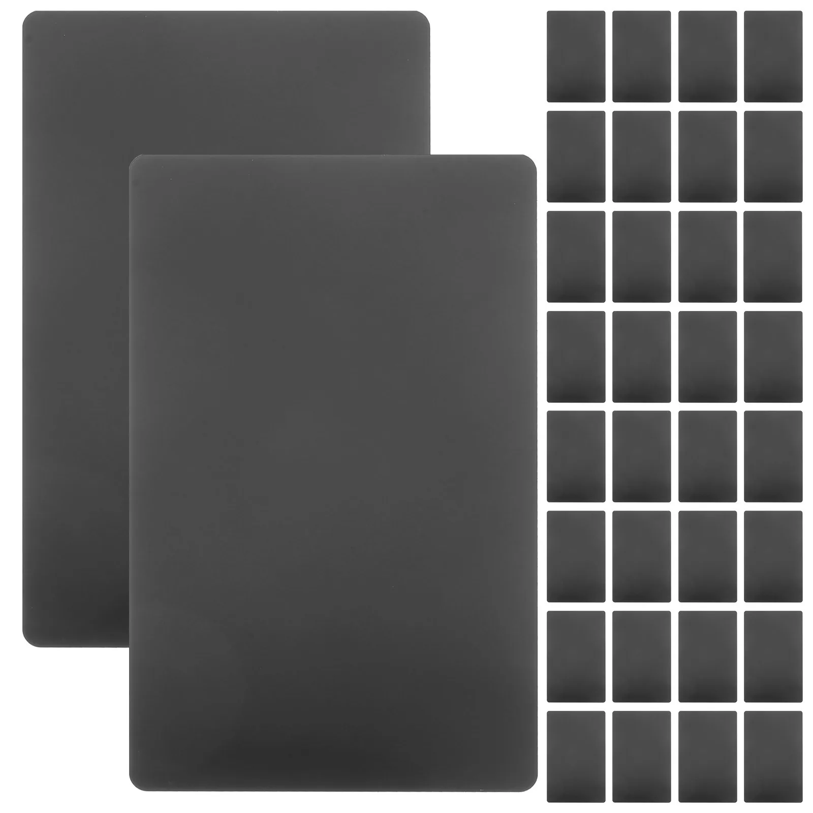 

100Pcs Blank Aluminum Business Cards Metal Name Tags for Sublimation Engraving DIY Personalized Nameplates Smooth Edges Portable