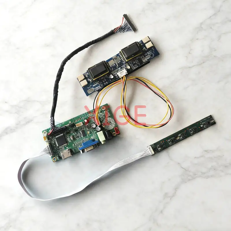 

Плата привода контроллера монитора подходит для LM170E01 SVA170SX01TB LM170E02 LM170E03 1280x1024 4CCFL LVDS 30Pin 1280*1024 HDMI + VGA DIY Kit