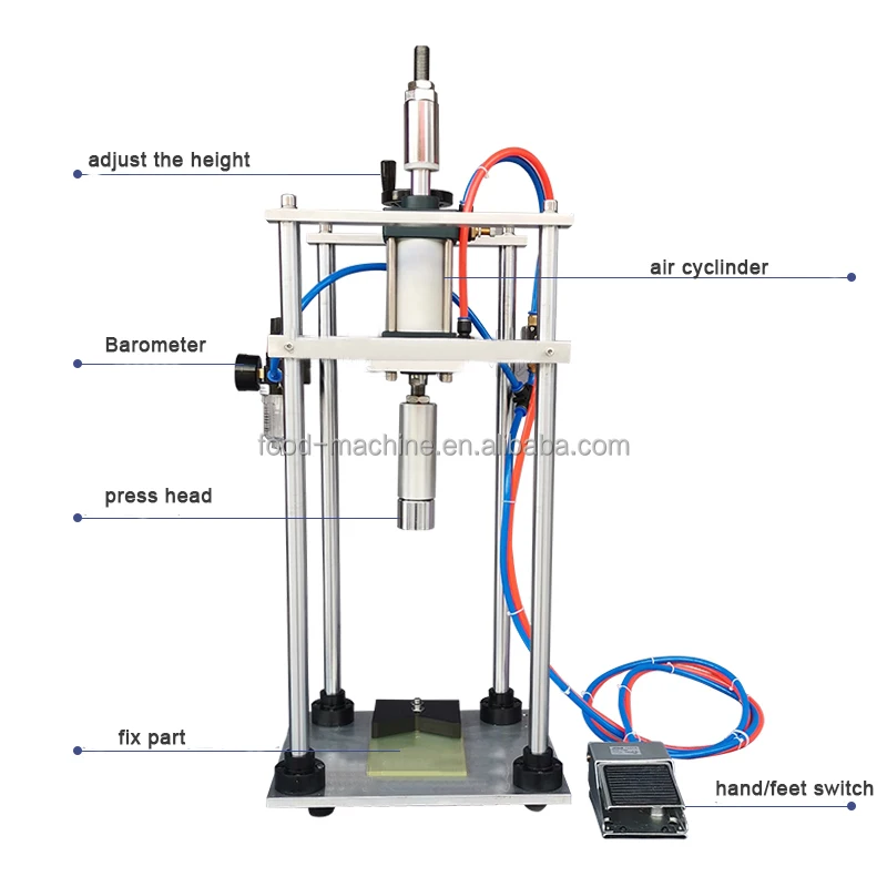 آلة تغطية زجاجات البيرة شبه الأوتوماتيكية الهوائية #2
