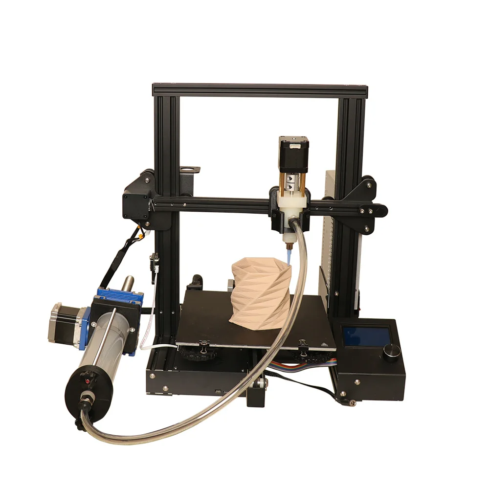 Ceramic 3D printer, clay printer, large-size automatic leveling DIY kit, Clay 3D printer extruder screw driven extrusion