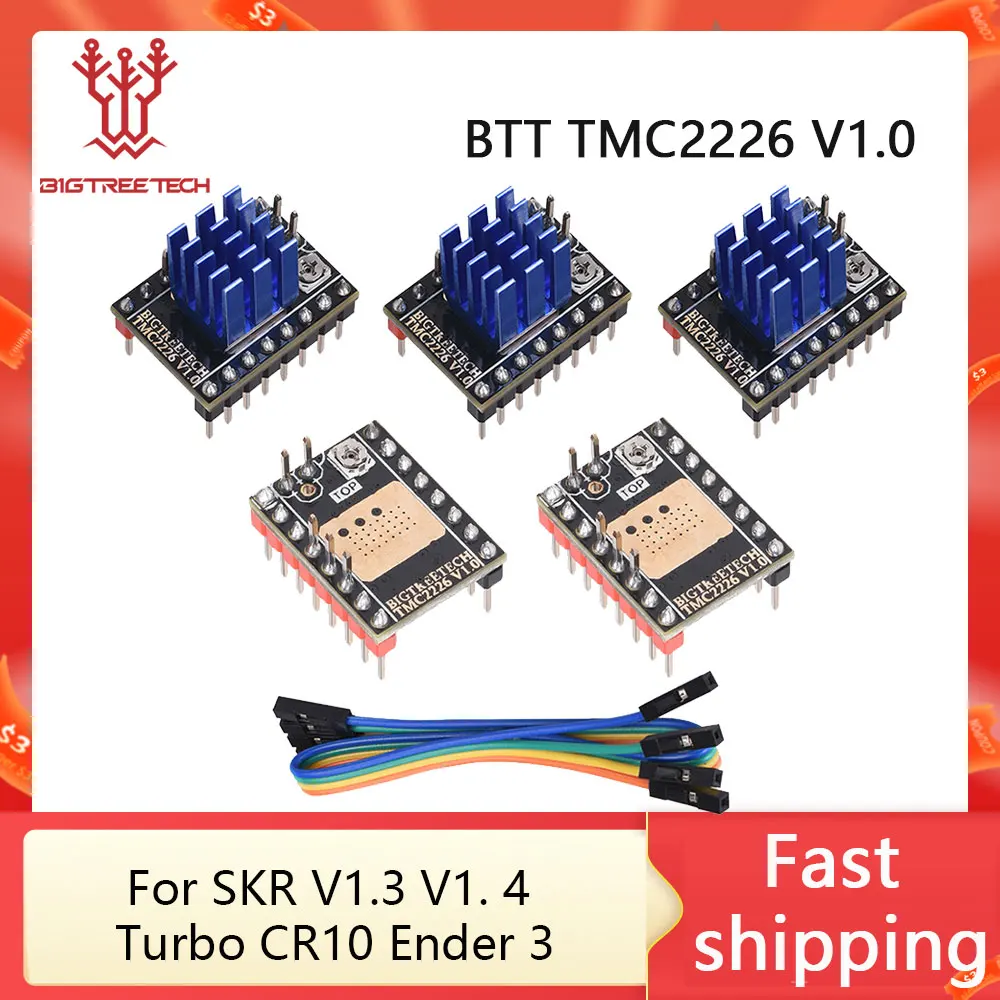 BIGTREETECH TMC2226 V1.0 Stepper Motor Driver UART 2.8A 3D Printer Parts Replace TMC2209 TMC2130 For SKR V1.3