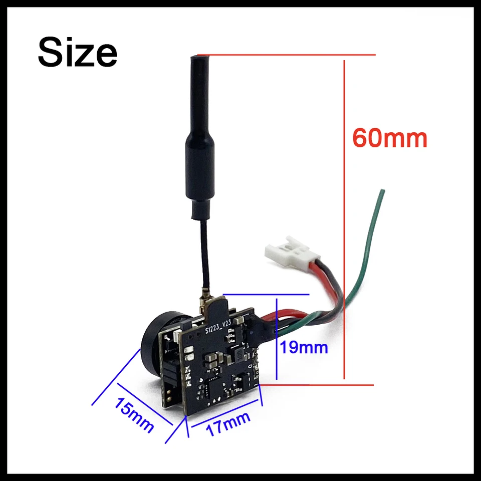 RXCRC 5.8G FPV 48CH 200mW adjustable Transmitter VTX-CAM with