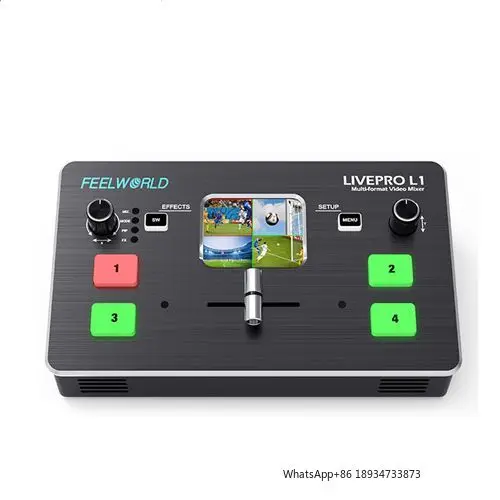 FEELWORL LIVEPRO L1 Multi-format Video Mixer Switcher inputs multi camera production USB3.0 live streaming Youtube