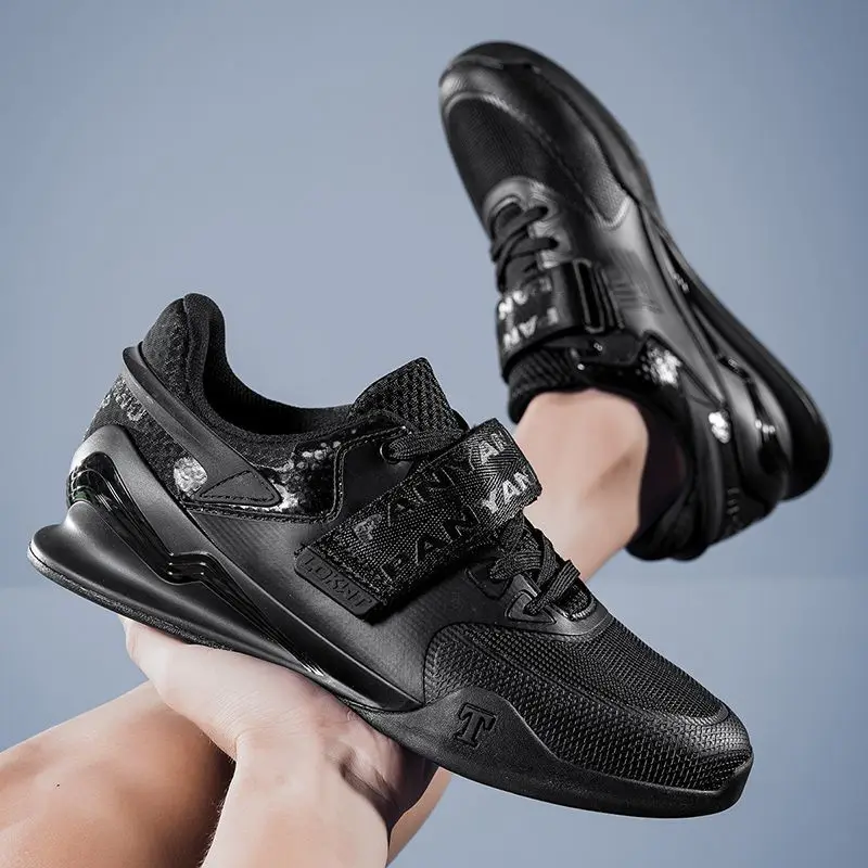 Homens mulheres moda atmosfera de luxo sapatos de levantamento de peso anti-deslizamento tênis de levantamento de peso confortáveis sapatos de fitness wear-resistan