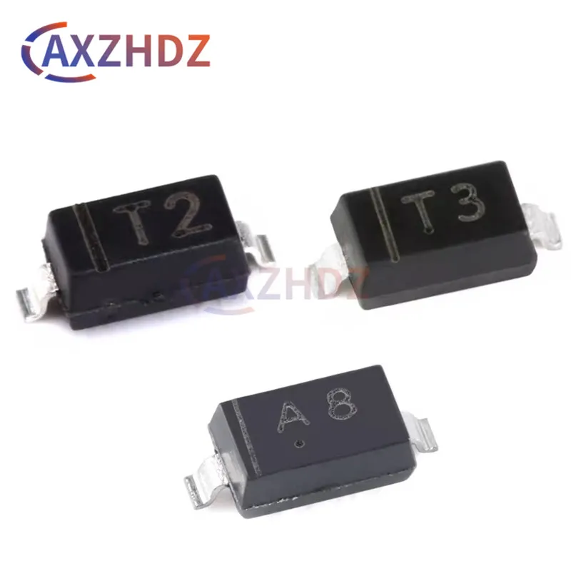 100PCS SOD-123 SOD-323 BAV19W A8 BAV20W T2 BAV21W T3 BAV19WS BAV20WS BAV121WS 1206 0805 SMD 150V 200V 200mA Fast Switching Diode