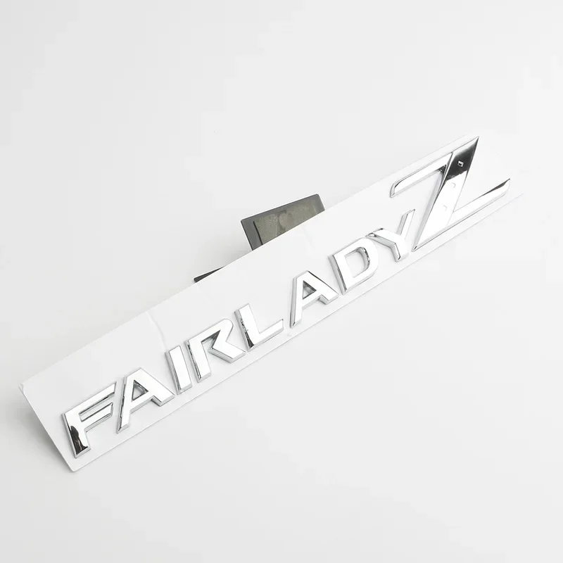 3D Letters Fairlady Z Logo Rear Boot Trunk Emblem Badge For Nissan Nismo 350Z 370Z Z33 GTR Side Fender Car Sticker Decals
