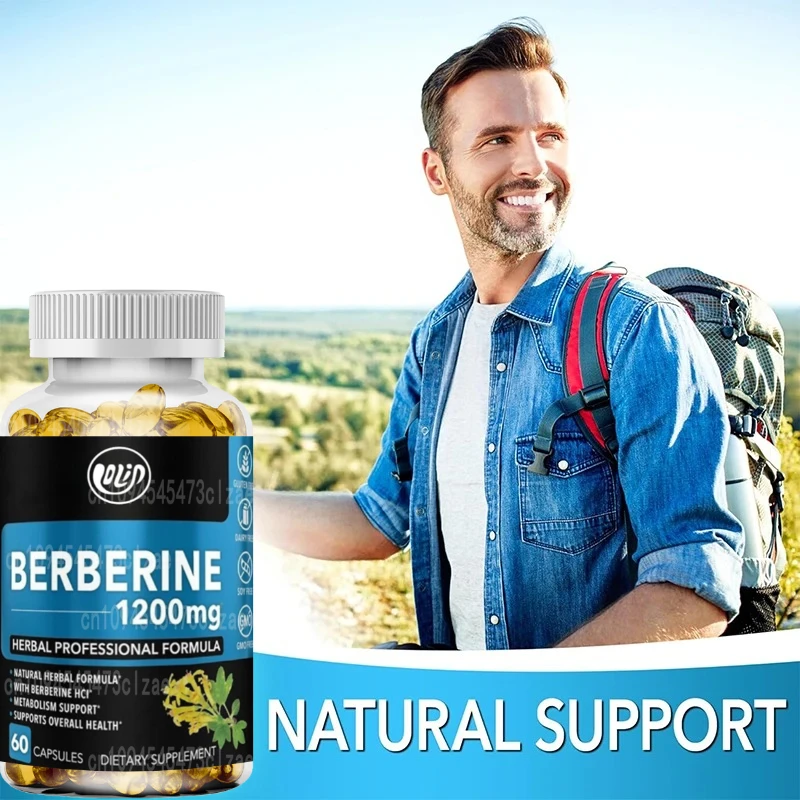1200mg HCL Supplement, Healthy - Berberine Hcl Capsule recension och pris
