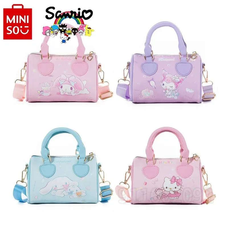 Hello kitty neue Mini-Mädchen Handtasche Luxusmarke Mode Mädchen Umhängetasche Cartoon niedlichen Schulter Umhängetasche hohe Qualität