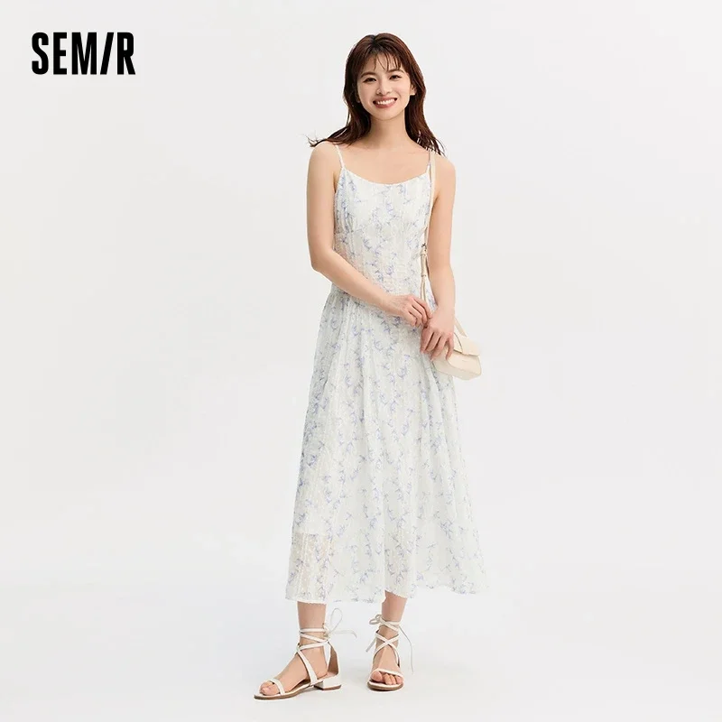 Semir Dress Women Forest-Themed Fresh And Delicate 2024 Summer New Romantic And Artistic Lace Gentle Floral Dress