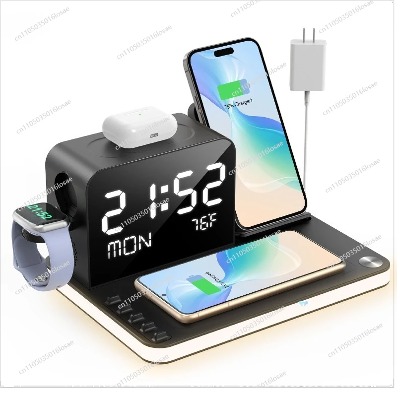 

7 in 1 Dual Phone Wires Charging Station with Night
