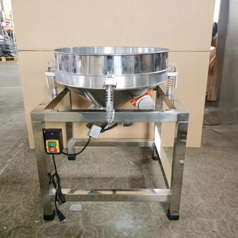 

Stainless steel electric vibrating screen plastic powder food vibrating screen flour screening machine