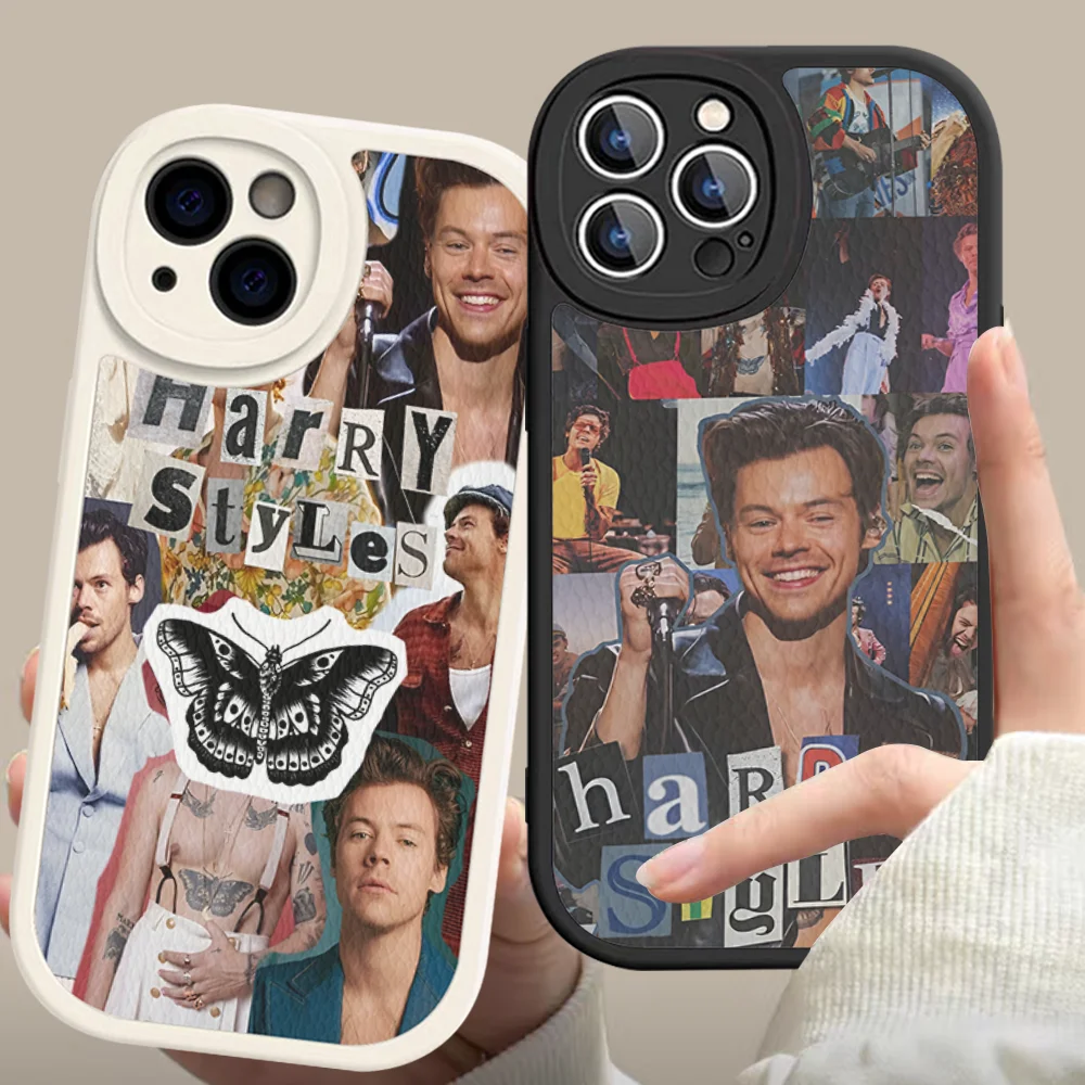 H-HaRRy S-styles Phone Case Hard Leather For iPhone 14 13 12 Mini 11 14 Pro Max Xs X Xr 7 8 Plus Fundas