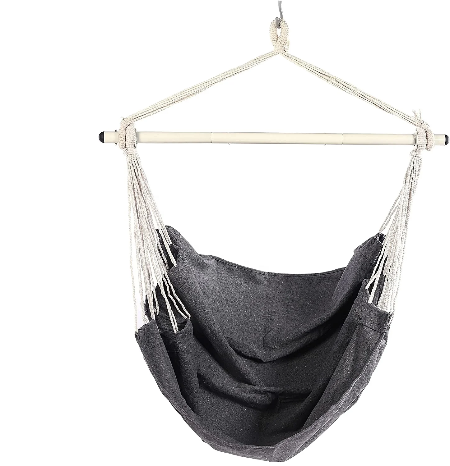 

Hammock Chair Sling Swinging Steel Hanger with Indoor Bedroom Anti-skid Ring