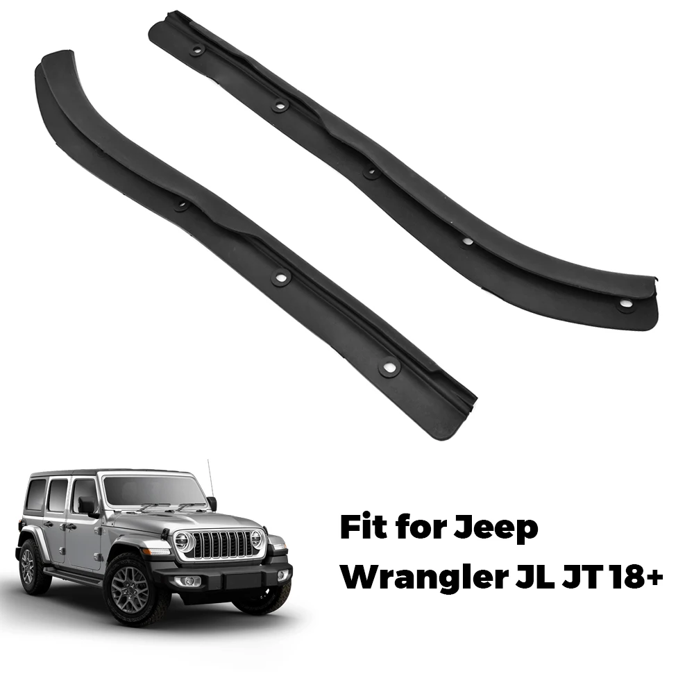 Car Front Door Waterproof Dustproof Rubber Seal Strips Tape for Jeep Wrangler JL Gladiator JT 2018 2019 Up Interior Accessories