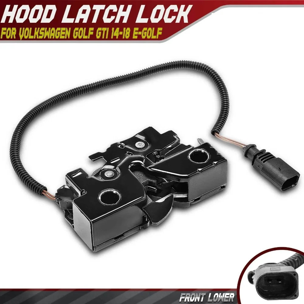 

5G1823509B передняя нижняя защелка крышки замка капота для Volkswagen E-Golf Passat EU/3C B8 Tiguan/R/Allspace MK2 Touran Cars LOCKER