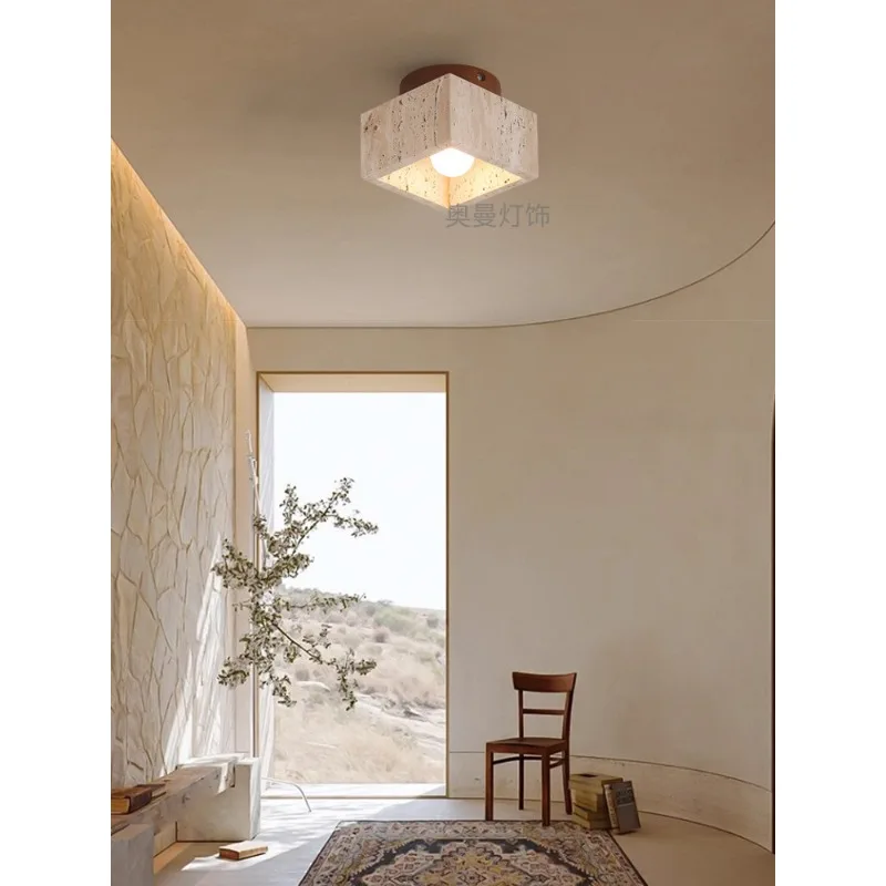 Ceiling lamp designer living room bedroom aisle stairs personality art cream bedroom bedside