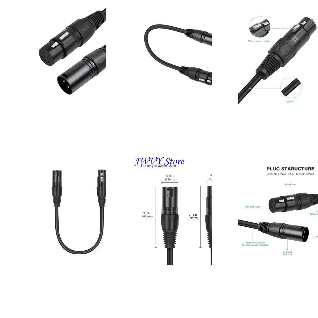 573A Etapa preparada para convertidores cable masculino a femenino para DMX512 iluminación y mezclador música