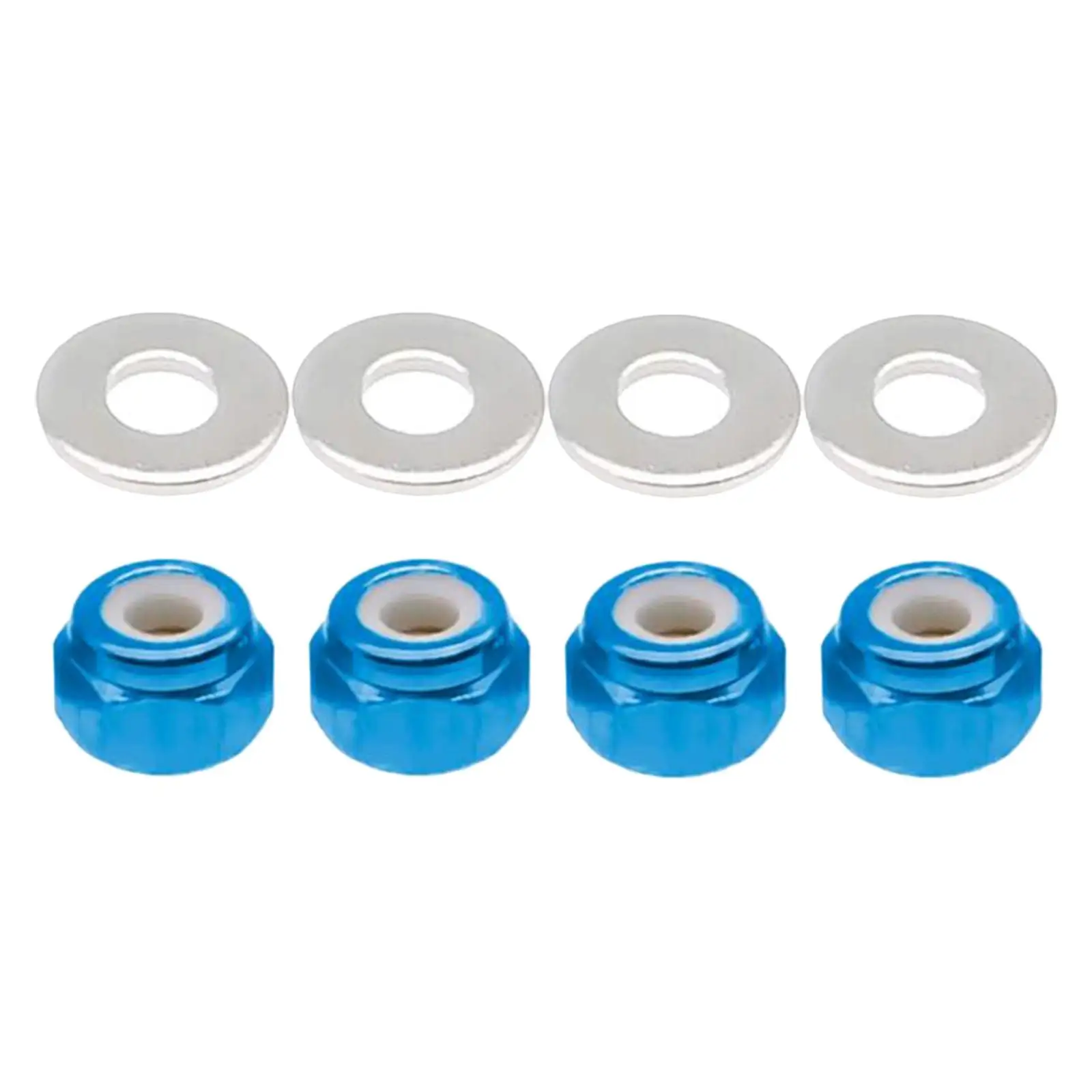 Metal Wheel Lock Nuts Hexagon Spare Parts Set for 1 14 RC Car Monster Truck Buggy Upgrade