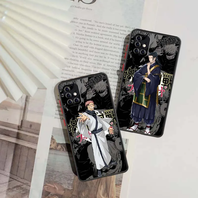 

Jujutsu Kaisen Anime Art For Samsung A56 A42 A36 A34 A33 A32 A23 A16 A04 A03 Note 20 5G Frosted Translucent Phone Case