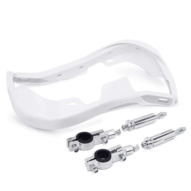 Dirt Bike Hand Guards Handguards Motorcycle Hand Guards Parts Accessories For 7/8Inch 22Mm And 1 1/8Inch 28Mm Brush Bar (White)