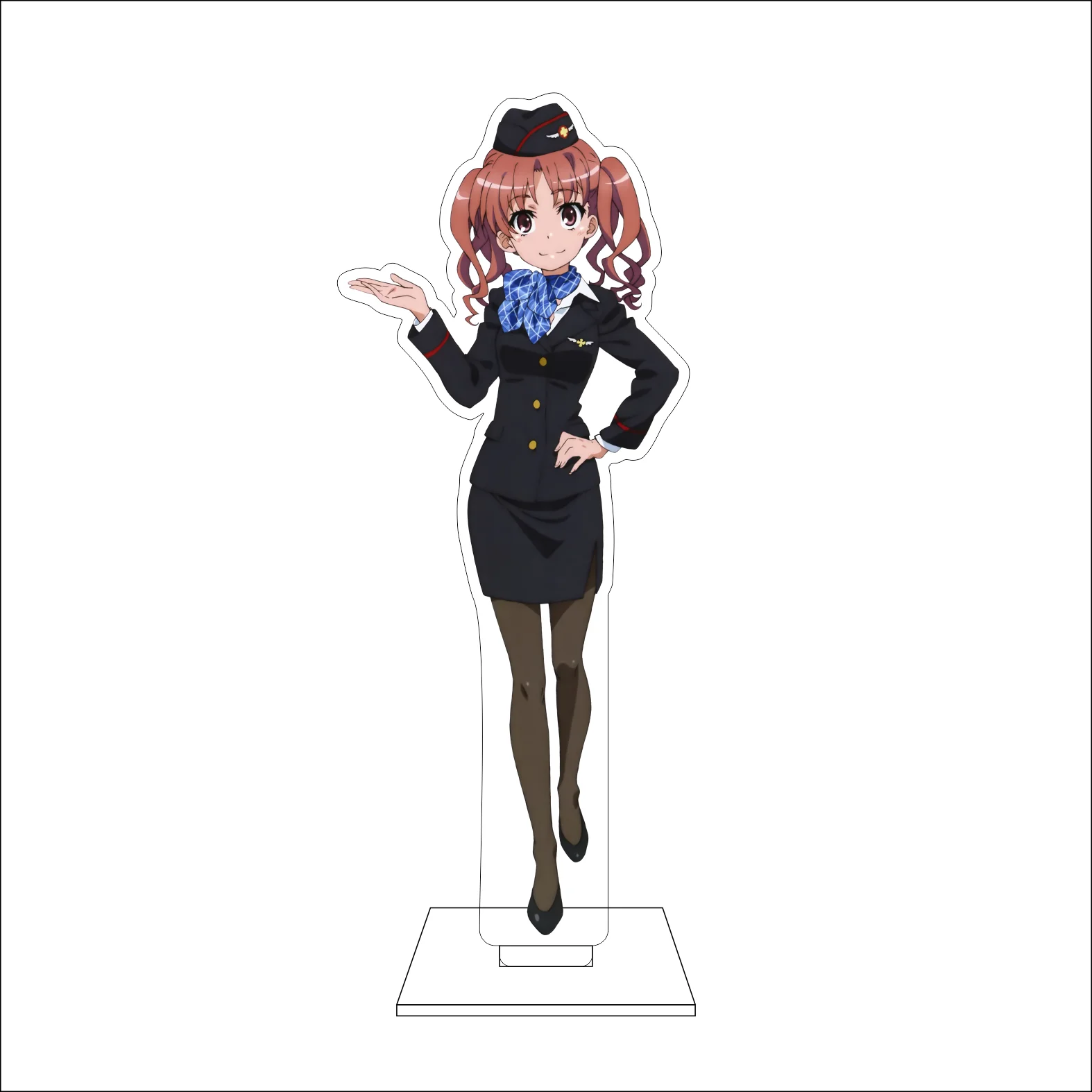 16CM Anime Misaka Mikoto Cosplay Acrylic Figure Stand Plate Shirai Kuroko Saten Ruiko Shokuhou Misaki Ornaments Gifts view 5
