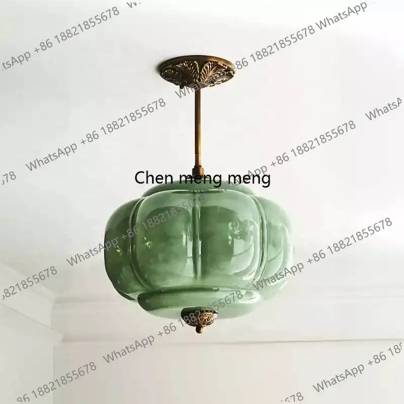 

Эстетичная люстра для столовой в стиле династии Сун, новая китайская классическая стеклянная лампа для спальни, гостиной, прихожей, коридора.