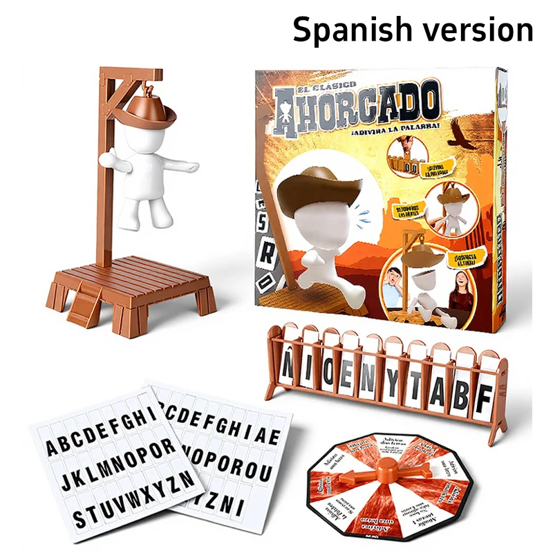 لعبة الكلمات الغامضة Hangman المغناطيسية لعبة تجميع الأسرة الغامضة لعبة عيد الميلاد أشياء غريبة لعبة كسارة الجليد