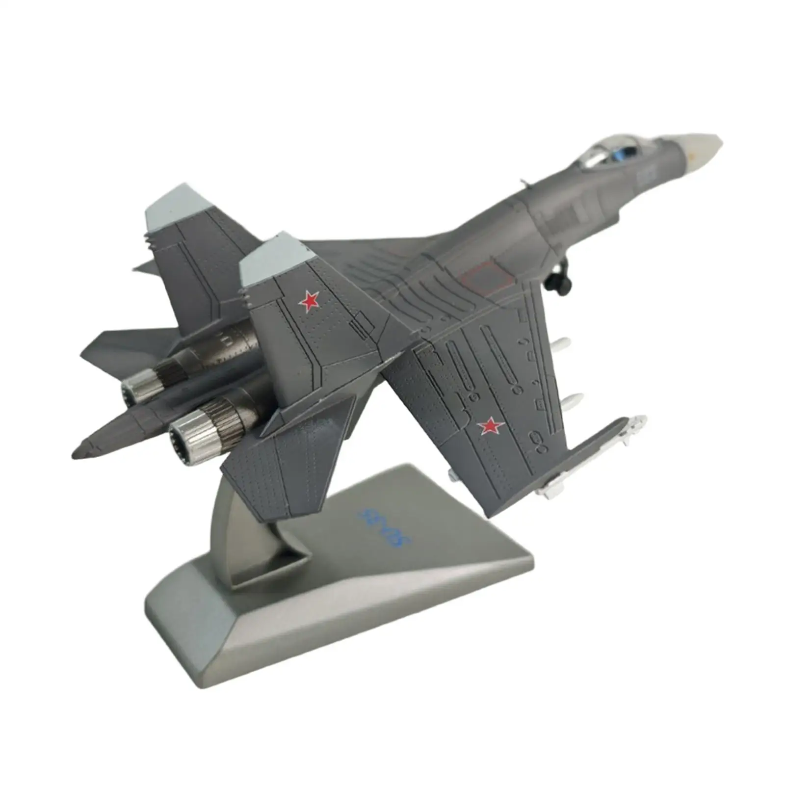

1/100 SU 35 Fighter Jet Diecast Aircraft Gift 1 100 Scale with Display Stand